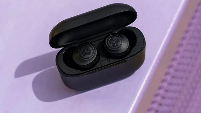 A photo of JLab Go Air Pop Bluetooth Earbuds with Charging Case