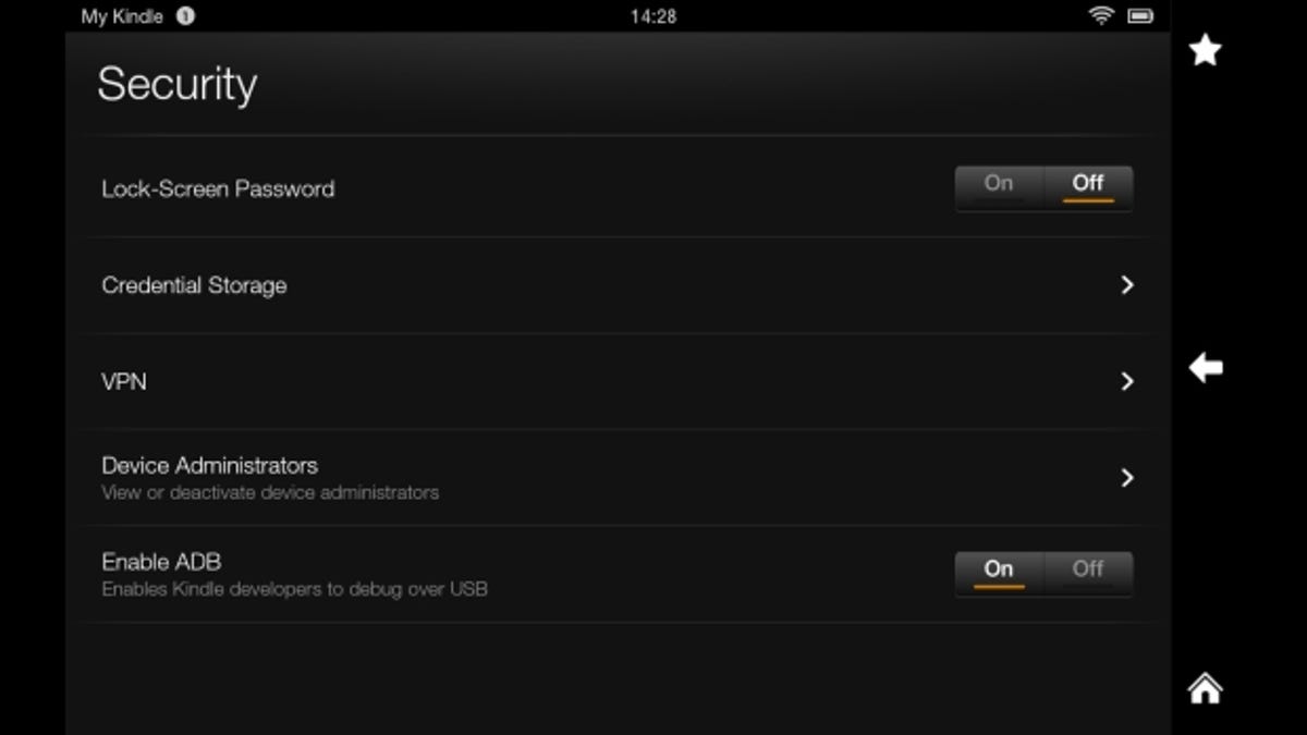Kindle Fire HD security