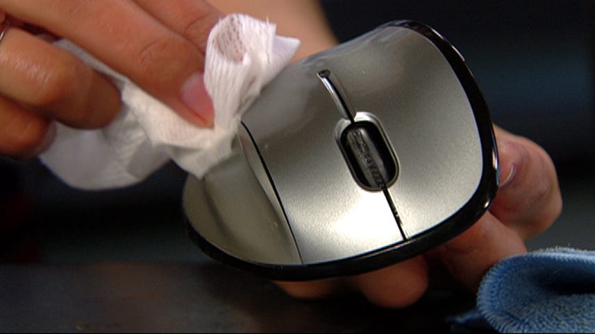 Clean and disinfect your mouse