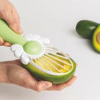 avocado slicer in action