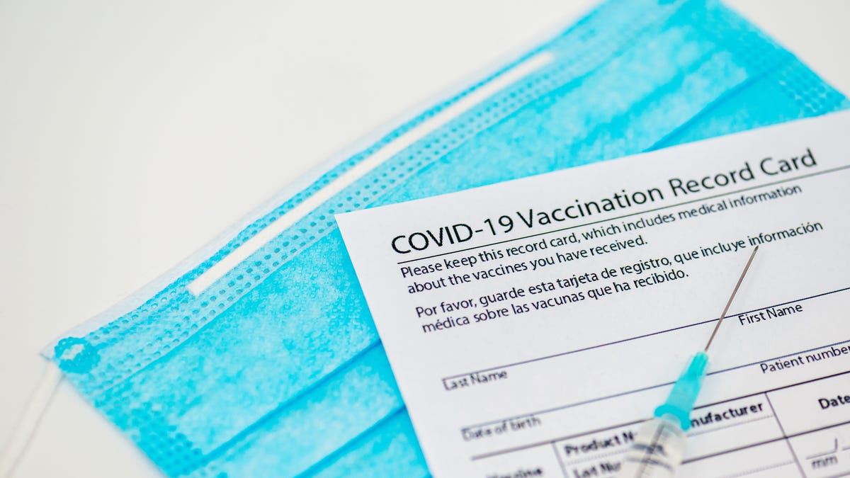 COVID vaccination card