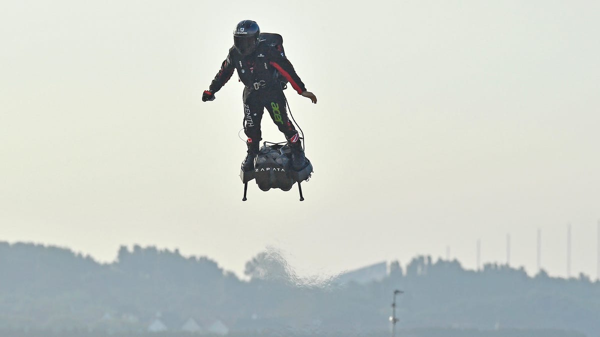 Franky Zapata Attempts To Cross The English Channel On His Flyboard