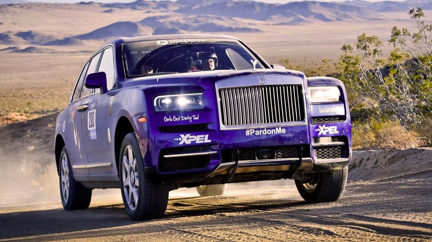 Rolls-Royce Cullinan goes off-road, wins the Rebelle Rally