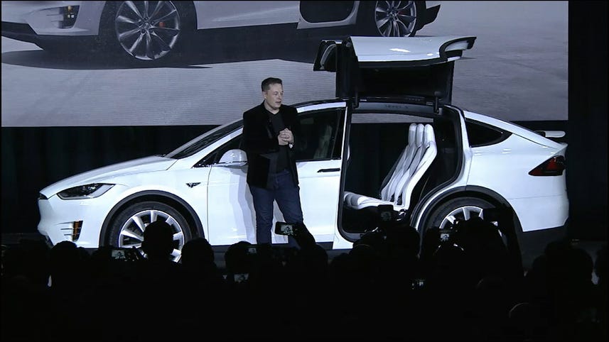 Elon Musk unveils the Tesla Model X