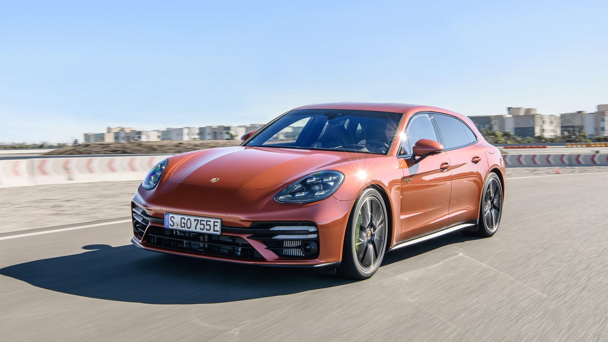 Wrap seng Diktat 2021 Porsche Panamera Turbo S E-Hybrid Sport Turismo first drive review:  All of the things - CNET