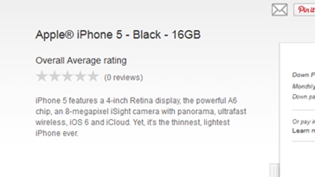 The iPhone 5 is now up for pre-order through T-Mobile.