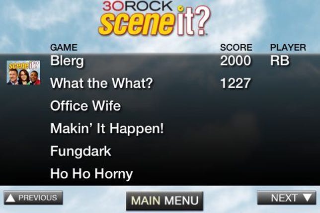 Scene It? 30 Rock offers 30 episodes' worth of fun and funny interactive trivia.