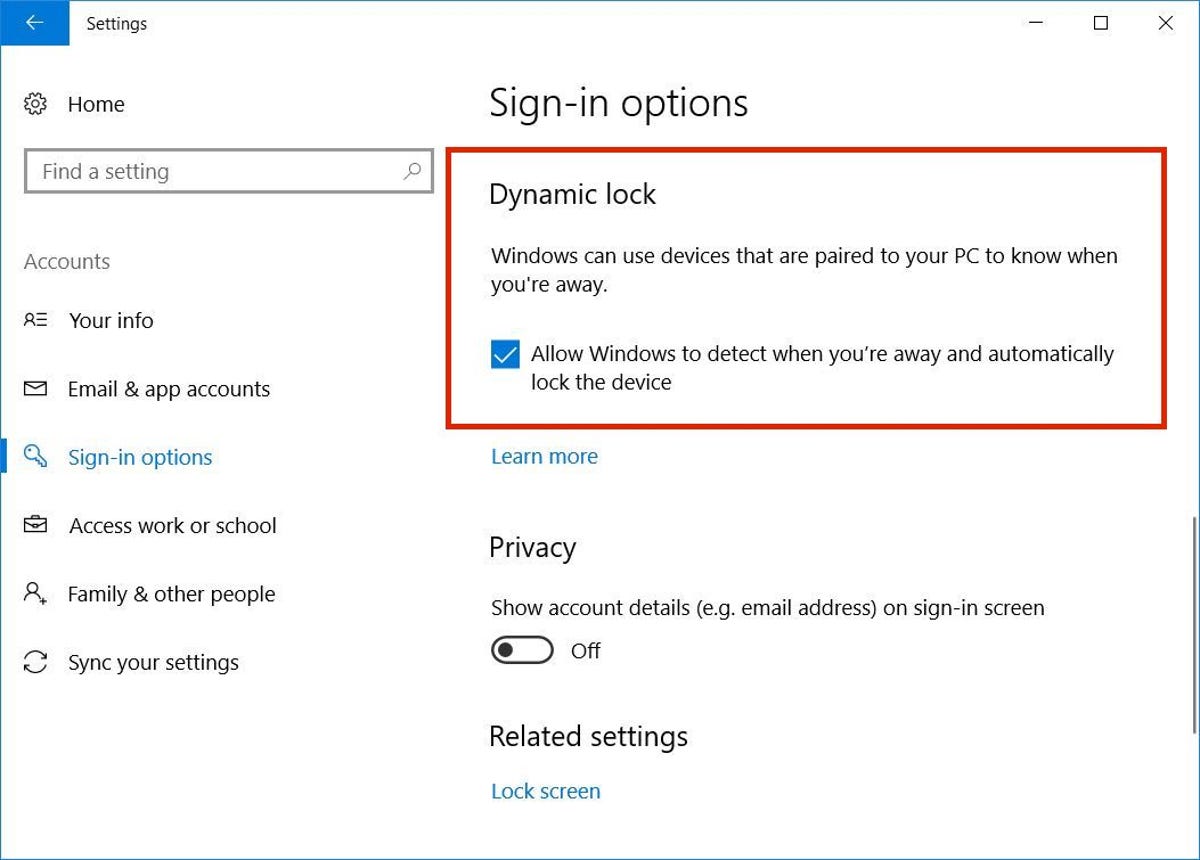 How to use Windows 10 Dynamic Lock -- and just walk - CNET