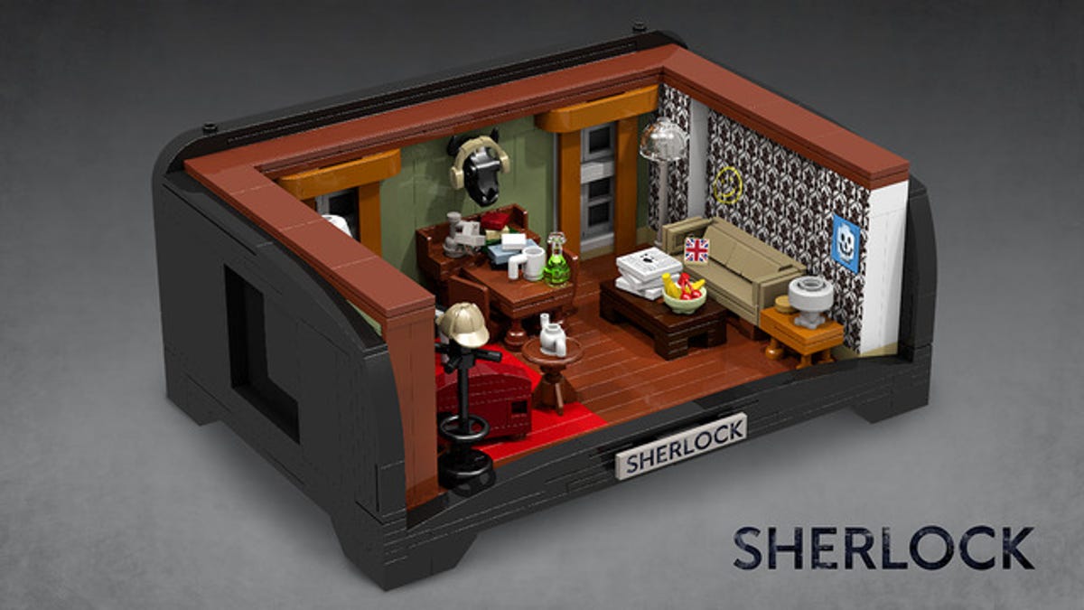Sherlock and Watson will feel right at home in this replica of their 221B Baker home recreated in Lego.