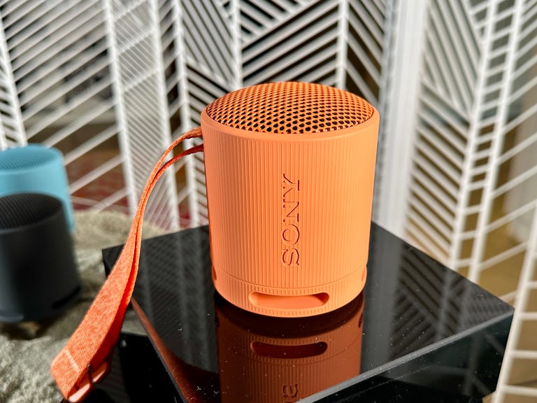 The Sony SRS-XB100 Bluetooth speaker has a little bigger sound than its predecessor.