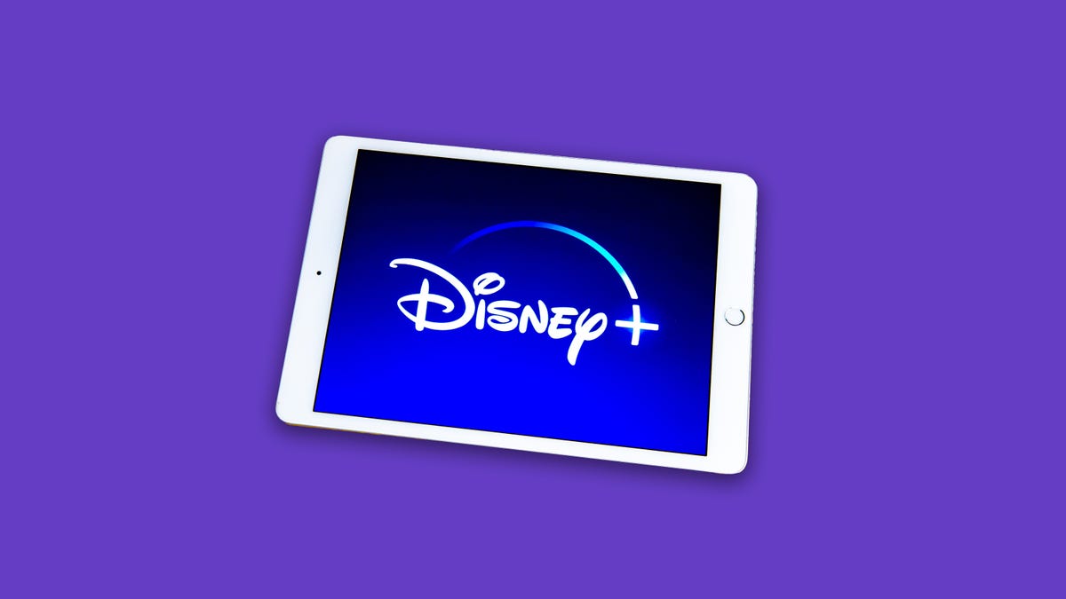 Disney Plus logo on an ipad
