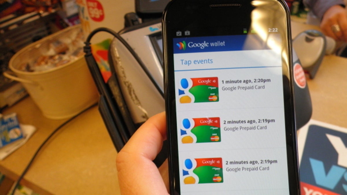 Google Wallet in action.
