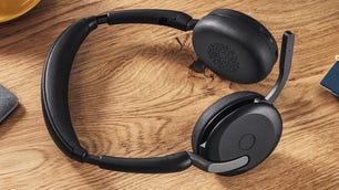 The Jabra Evolve2 65 Flex headset is lightweight, comfortable and performs very well
