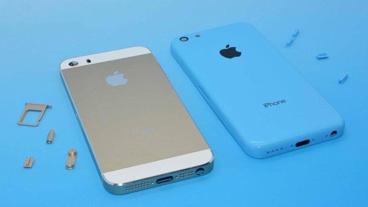 This purported image of an iPhone 5S and iPhone 5C side by side is just one in a growing abundance of leaks.
