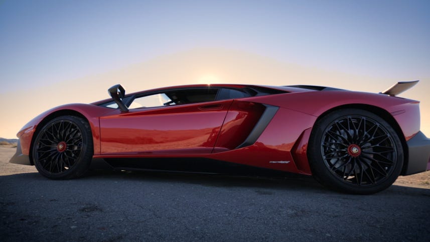 On the road: Lamborghini Aventador SV