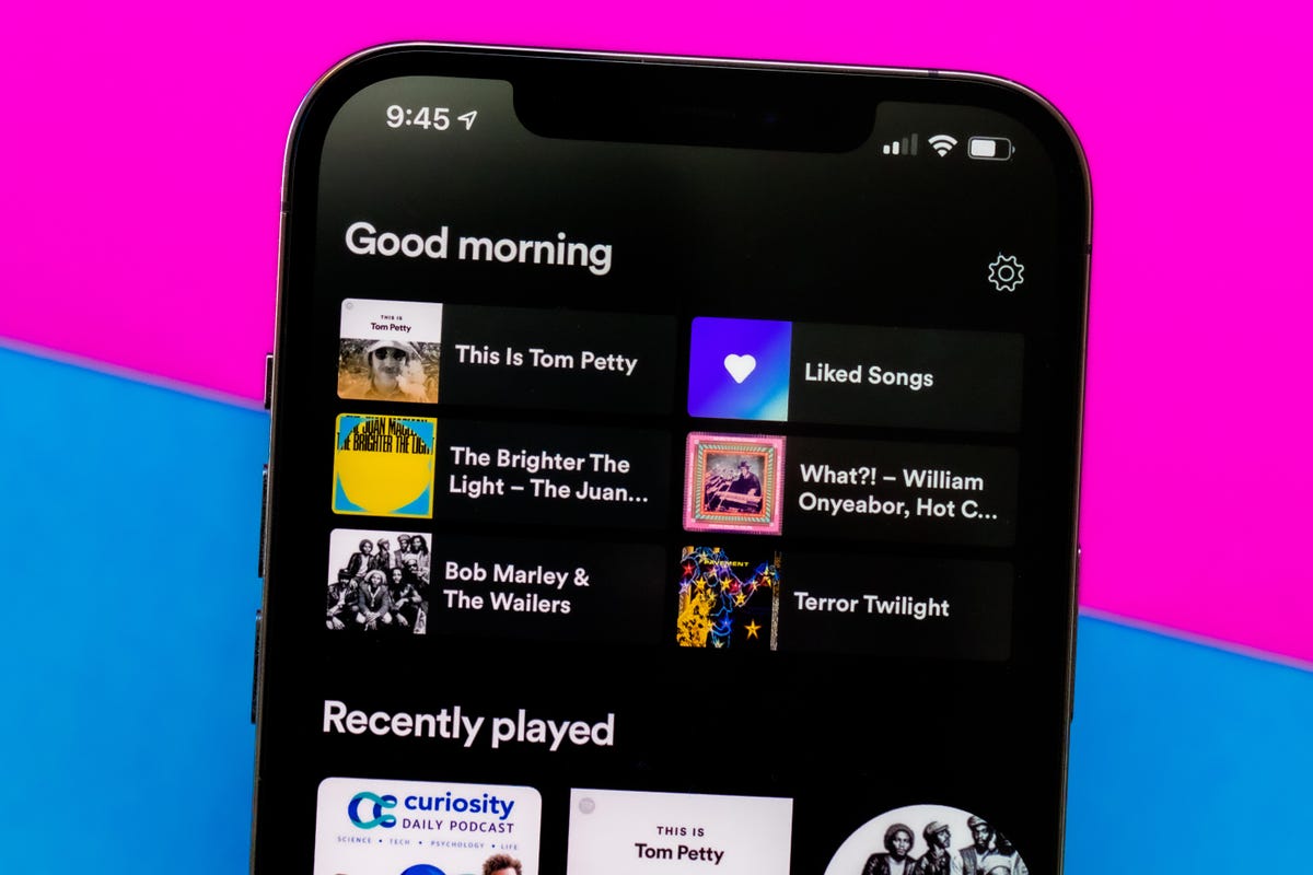Music on Spotify app
