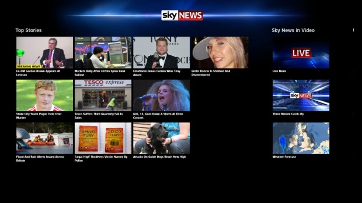 Top 10 Windows 8 Apps: Sky News