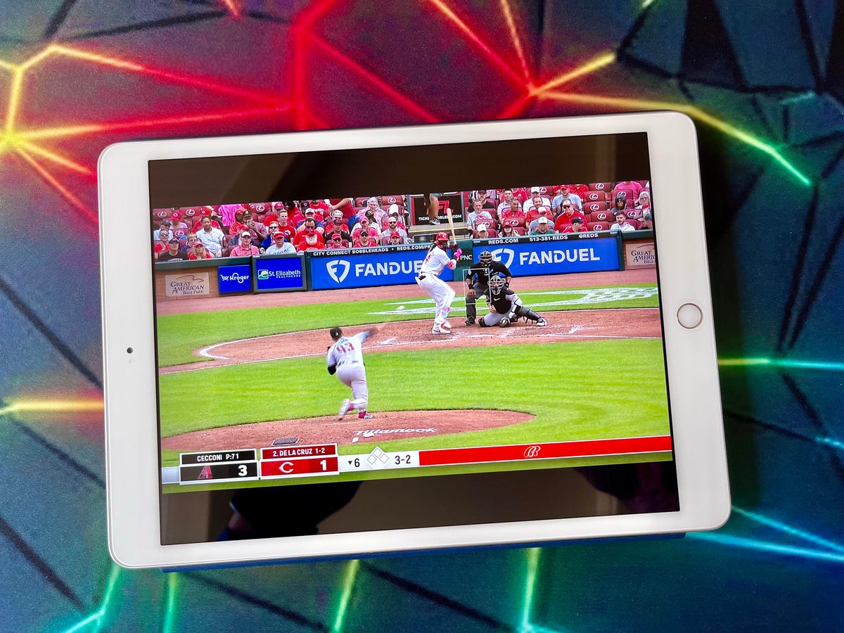 MLB.TV on an iPad