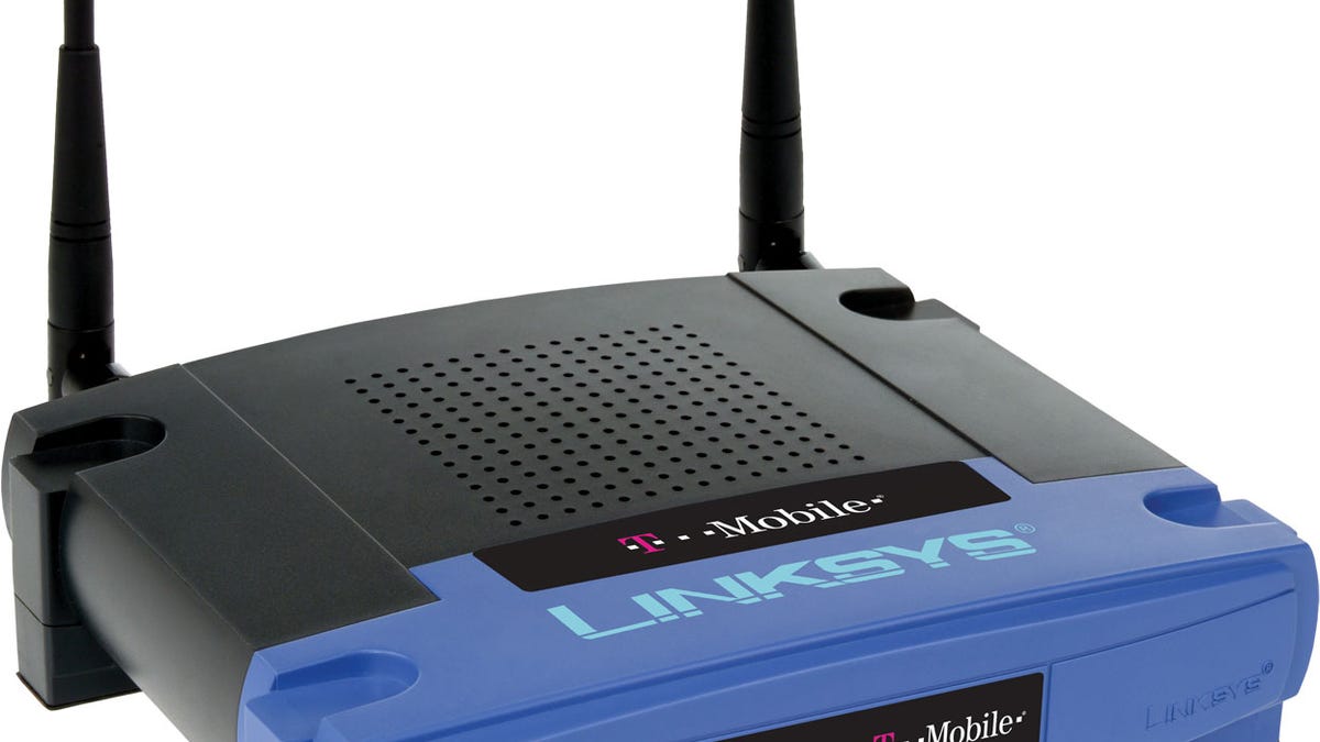 T-Mobile HotSpot @Home configured Linksys router