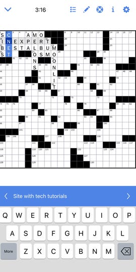 New York Times Crossword app