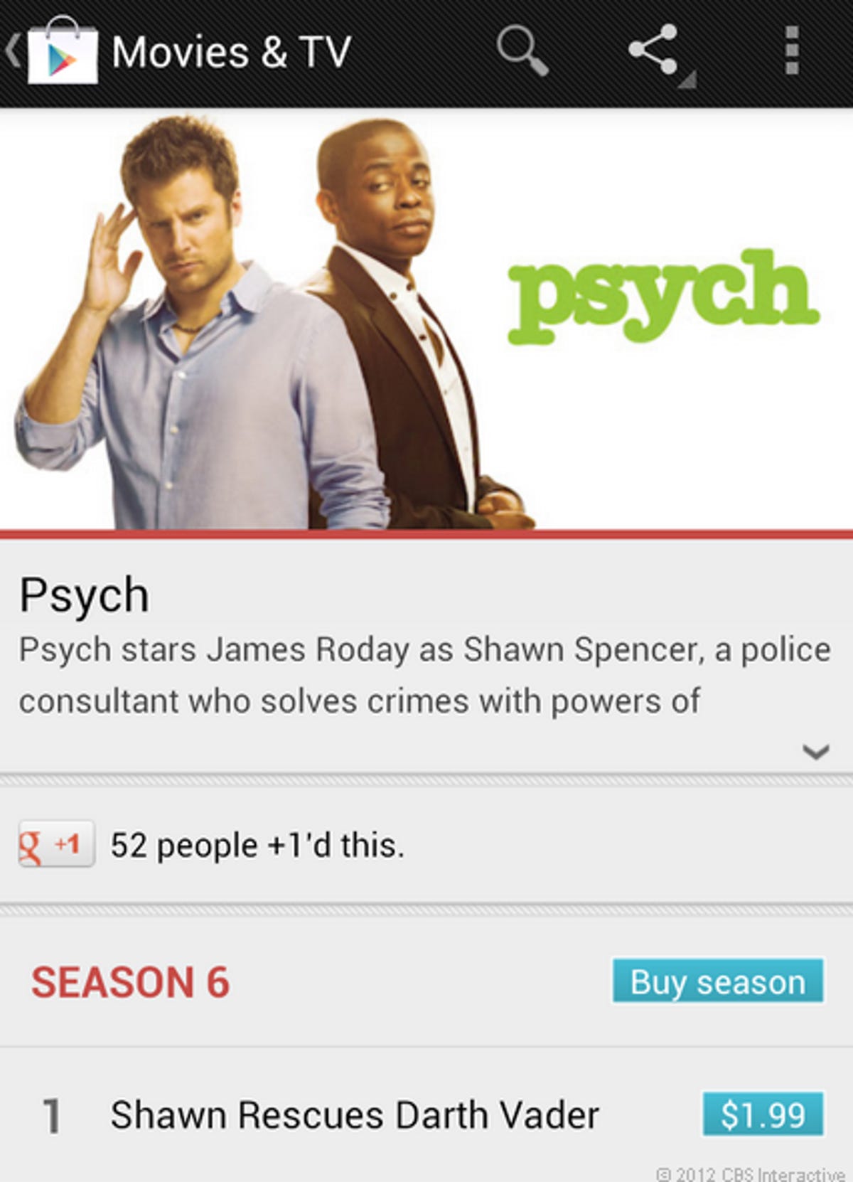 You can now buy TV shows in Google Play.