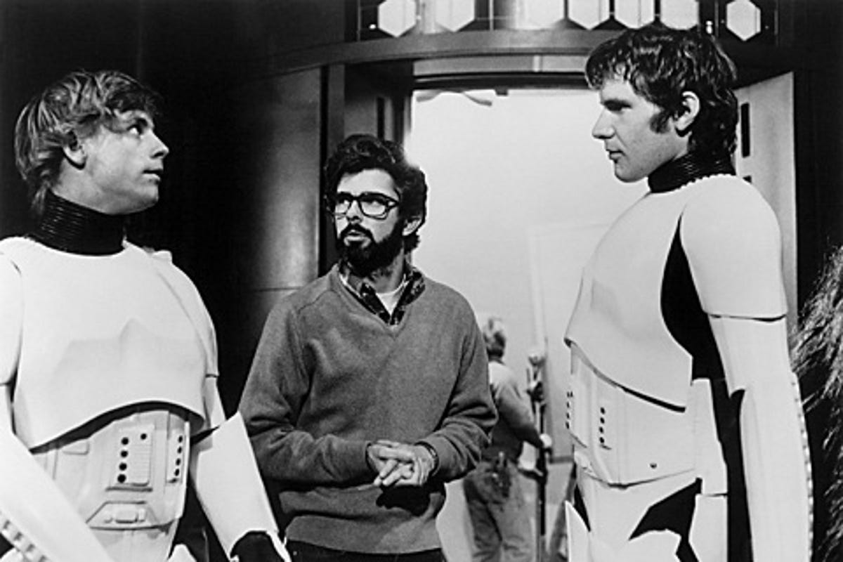 Mark Hamill thought of co-star Harrison Ford as a mentor on the set of "Star Wars."