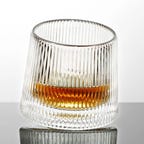 ribbed whisky glass