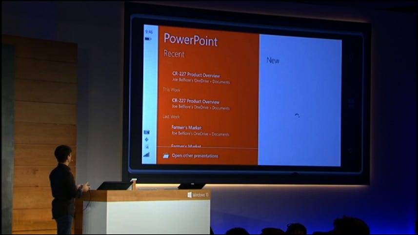 Microsoft demos Office, PowerPoint apps across PC and smartphone