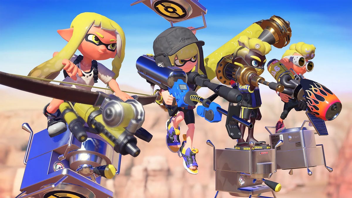 Splatoon 3 Inklings, armed and ready to play