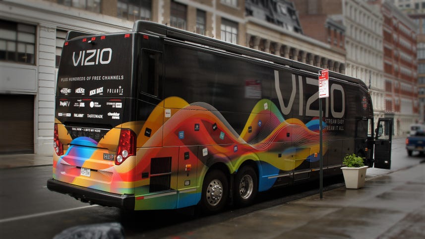 Vizio Parks a Literal Busload of New TV Tech on Our Doorstep