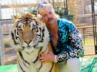 <p>Joseph Maldonado-Passage, aka Joe Exotic, with one of his tigers.</p>