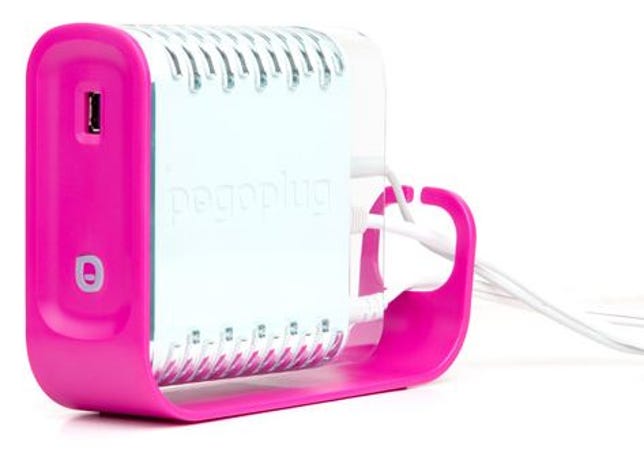 The cool-even-though-it's-pink Pogoplug turns USB hard drives into network- and Web-accessible storage.