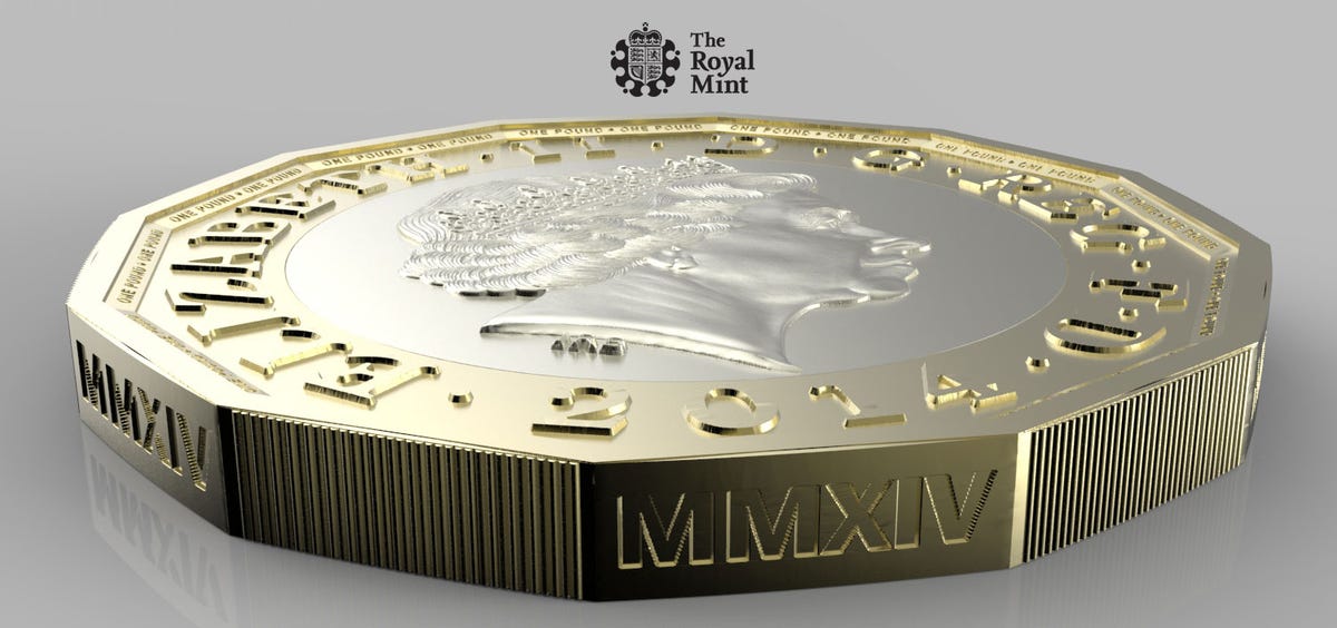 The UK Royal Mint's new proposed one-pound coin