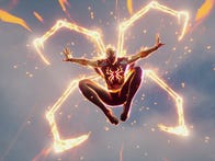 <p>Spider-Man has an awesome magical costume in Marvel's Midnight Suns.</p>