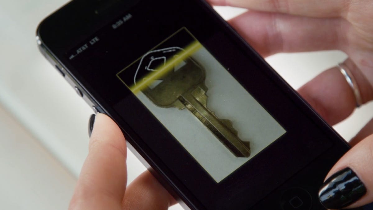 Gone are the days of going to the hardware store. KeyMe's iOS app lets users take a photo of their key and upload it to the cloud to print a new one on the fly.