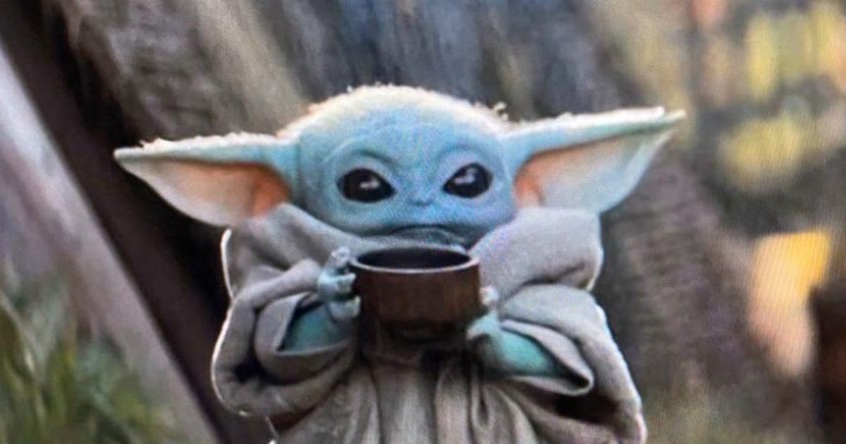 Baby Yoda sipping-soup meme threatens to replace Kermit ...