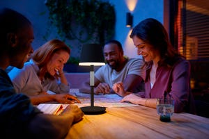 The Philips Hue Go Portable Table Lamp Ventures Into the Great Outdoors     - CNET
