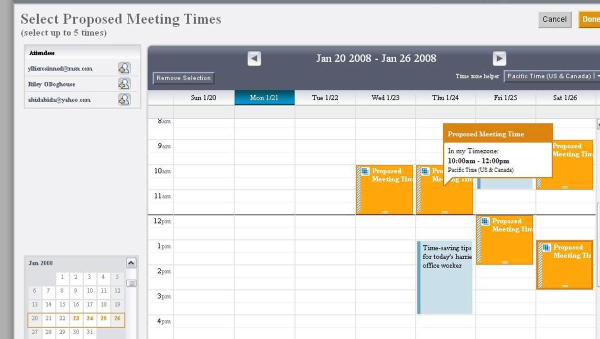 TimeBridge Personal Scheduling Manager