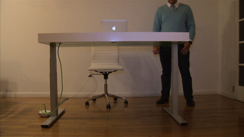 This smart desk nudges you to stand more
