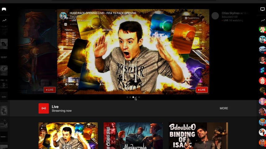 YouTube launches game streaming site