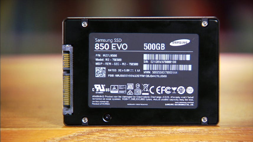 Eligibility color informal Samsung SSD 850 Evo solid-state drive is a keeper - Video - CNET