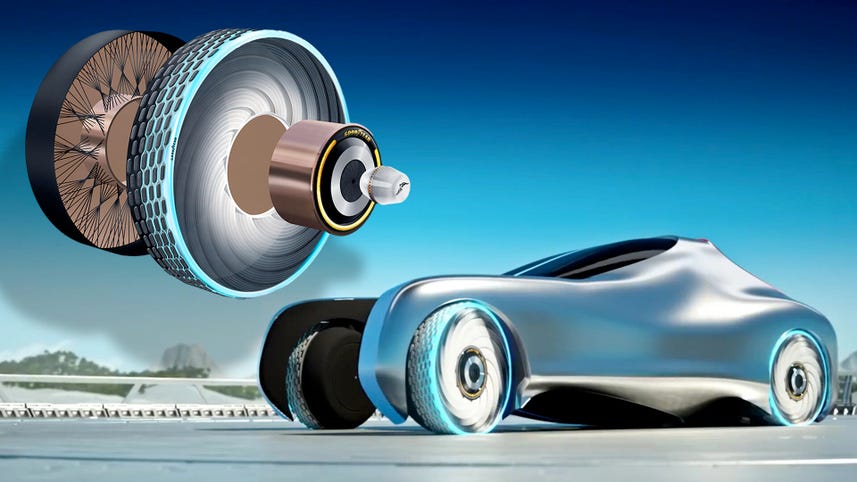 Goodyear's concept ReCharge tire would never get a flat