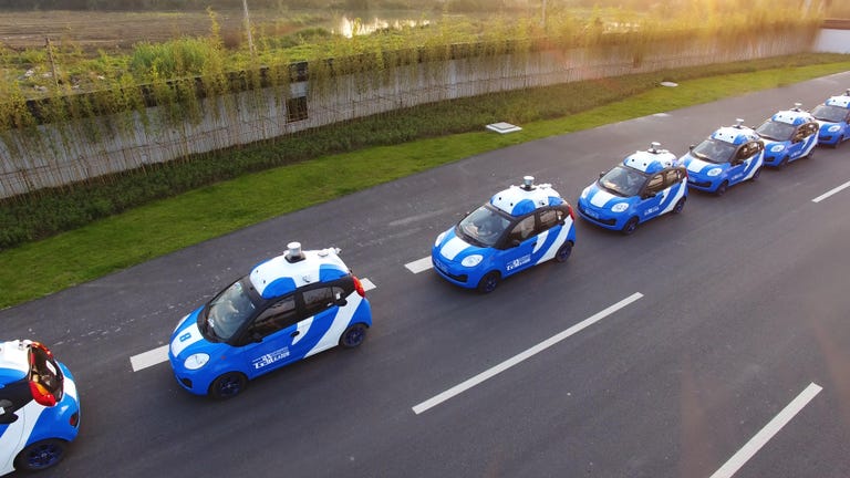 Baidu self-driving car fleet