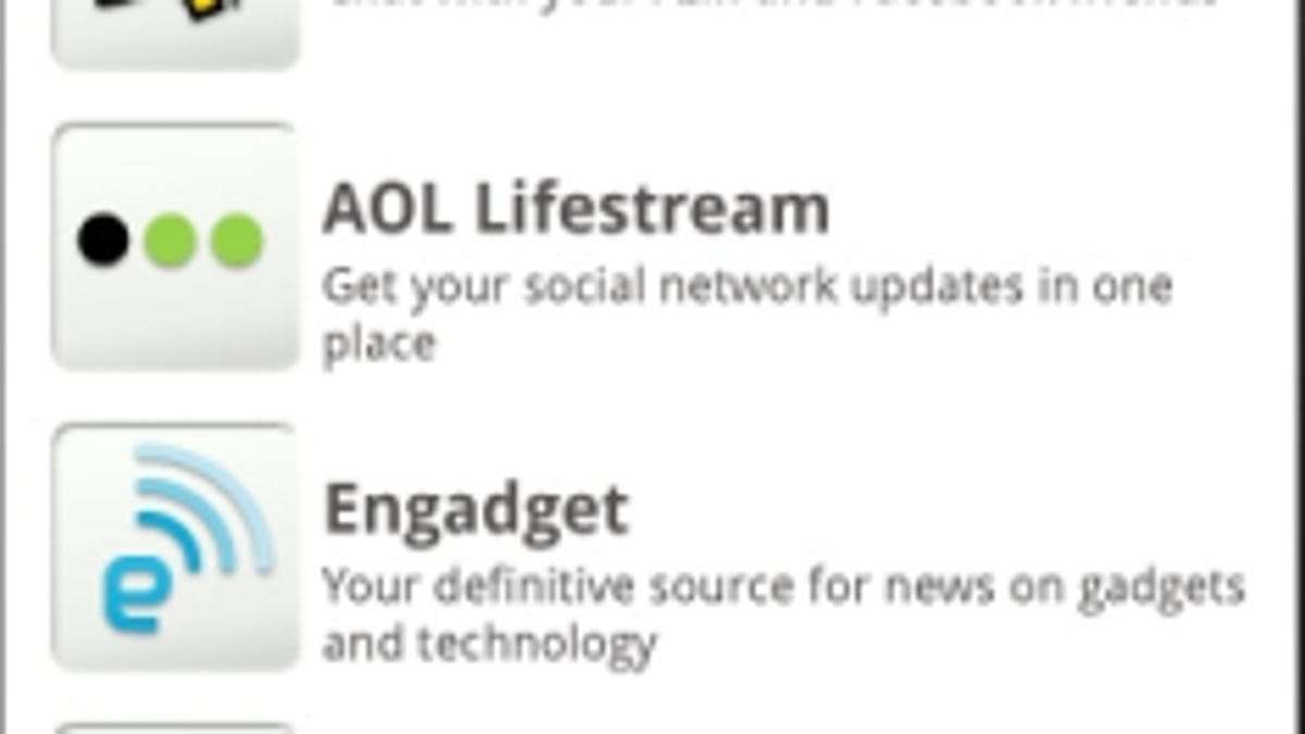 AOL content app for Android