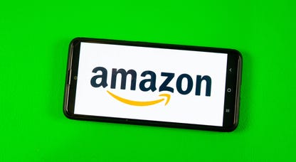 Amazon Prime logo on a phone screen