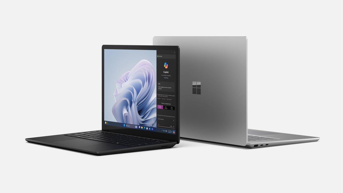 Microsoft Surface Laptop 6 for Business front and back
