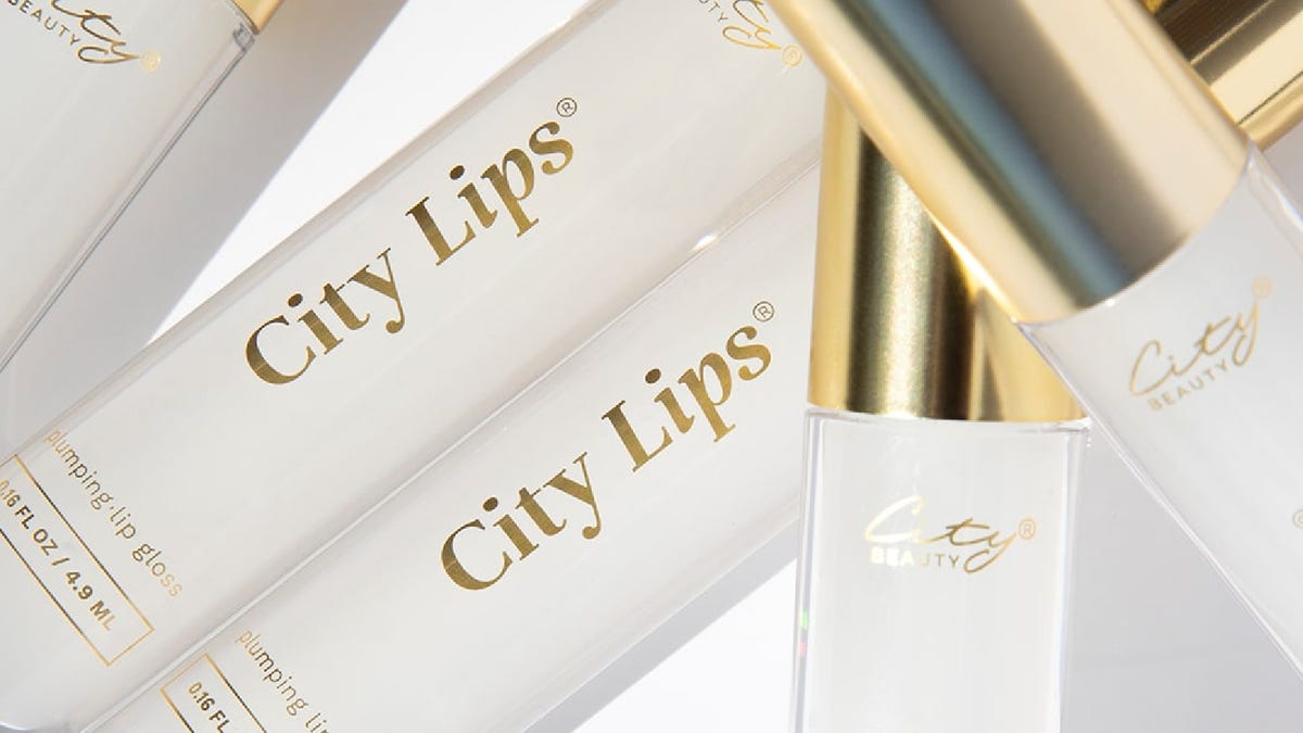City Lips branded lip gloss