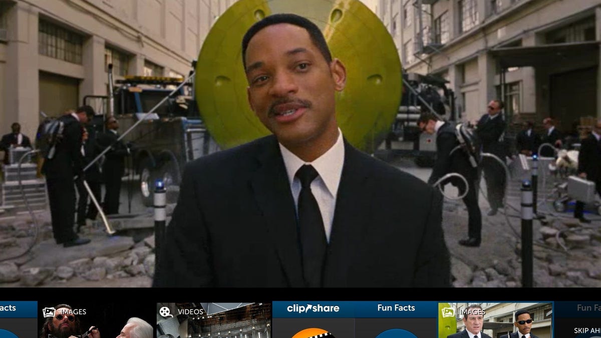 Men in Black: Movie Touch adds a timeline of interactive elements to the movie-viewing experience.