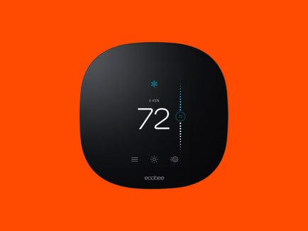 Ecobee3 Lite Smart Thermostat displaying 72 degrees