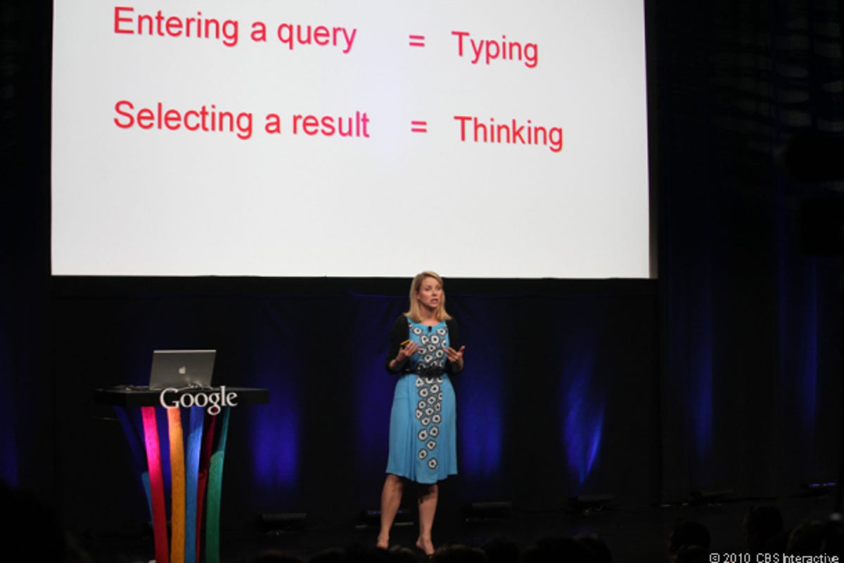 Google vice president Marissa Mayer introduces Google Instant.